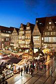 Marktplatz, Weihnachtsmarkt, Bremen, Deutschland, Europa