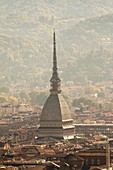 Skyline und Mole Antonelliana, Turin, Piemont, Italien, Europa