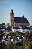 St Wolfgangs Kirche und die Historische Altstadt Schneeberg, UNESCO Welterbe Montanregion Erzgebirge, Schneeberg, Sachsen