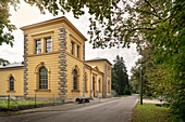 Historic waterworks at the Hochablass, UNESCO World Heritage Historic Water Management, Augsburg, Bavaria, Germany