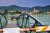 Ferry at Weissenkirchen on the Danube in the Wachau, Lower Austria, Austria