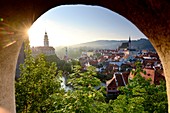 View from the castle, Krumau an der Vltava, South Bohemia, Czech Republic