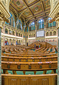 Verzierter Innenbereich des Parlamentsgebäudes, Budapest, Ungarn