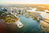 Aerial view of Sydney cityscape, Sydney, New South Wales, Australia