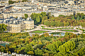 Aerial view of Paris cityscape, Paris, Ile de France, France