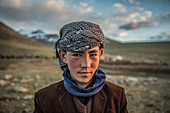 Kirgisischer Junge im Pamir, Afghanistan, Asien