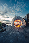 Restaurant on the island of Pico, Madalena, Pico, Azores, Portugal, Atlantic Ocean, Atlantic Ocean