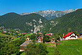 Magura with the Königsstein massif, Craiului National Park, Carpathians, Transylvania, Romania