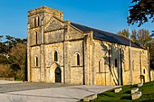 France, Gironde, Soulac sur Mer, Basilique Notre Dame de la fin des Terres built in the 12th century, listed as World Heritage by UNESCO