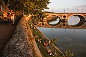 France, Haute Garonne, Toulouse, Daurade Quay and Pont Neuf