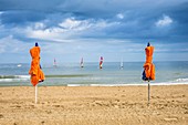 France, Calvados, Pays d'Auge, Houlgate, the beach