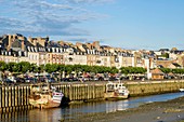 Frankreich, Calvados, Pays d'Auge, Trouville sur Mer, die Ufer des Flusses Touques