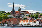 Blick auf Flensburg, Schleswig-Holstein, Deutschland
