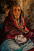 2019, Radhakund, Vrindavan, Uttar Pradesh, India, widow at Japa Chanting