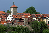 Stadtansicht, Rothenburg ob der Tauber, Mittelfranken, Bayern, Deutschland