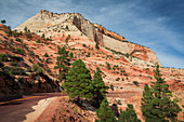 Straße durch Zion Nationalpark, USA\n