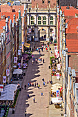 Altstadt, Dluga (Langgasse, lange Gasse), Goldenes Tor, Danzig, Polen, Europa