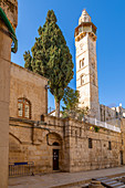 View of Mosque of Omar in Old City, Old City, UNESCO World Heritage Site, Jerusalem, Israel, Middle East