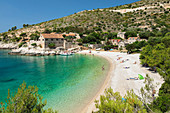 Dubovica Bucht und Strand, Insel Hvar, Dalmatien, Kroatien, Europa