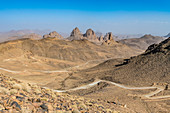 Assekremgebirge, Tamanrasset, Hoggar-Gebirge, Algerien, Nordafrika, Afrika