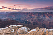 Sunset over Grand Canyon South Rim, UNESCO World Heritage Site, Arizona, United States of America, North America