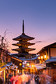 Yasaka-Pagode bei Sonnenuntergang, Kyoto, Japan, Asien