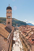 Altstadt von den Stadtmauern, UNESCO-Weltkulturerbe, Dubrovnik, Kroatien, Europa