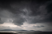Sturm über Luskentyre Beach, West Harris, Äußere Hebriden, Schottland, Vereinigtes Königreich, Europa