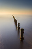 Buhnen, Brean Beach, Somerset, England, Vereinigtes Königreich, Europa