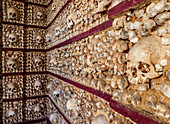 Chapel of Bones, interior, Carmo Church, Faro, Algarve, Portugal, Europe