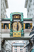 Ankeruhr (Anker clock) at Hohen Markt square, Vienna, Austria, Europe