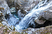 Wasserfall im Winter, Valmalenco, Valtellina, Lombardei, Italien, Europa