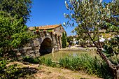 Le Somail am Canal du Midi, Okzitanien, Frankreich