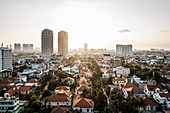 Ein Blick über Bezirk 2 und darüber hinaus, Ho-Chi-Minh-Stadt, Vietnam