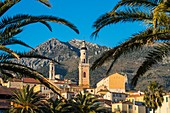 France, Alpes Maritimes, Menton, the Old Town and Saint Michel basilica