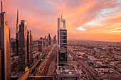 Dubai skyline, Dubai, United Arab Emirates, Middle East