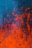 Active lava eruption on the Tolbachik volcano, Kamchatka, Russia, Eurasia
