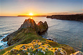 Three Cliffs Bay, Gower-Halbinsel, Swansea, Wales, Vereinigtes Königreich, Europa