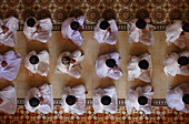 Cao Dai ceremony inside Tay Ninh Holy See, Tay Ninh, Vietnam, Indochina, Southeast Asia, Asia