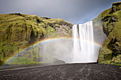 Skogar Wasserfall, Island, Polarregionen