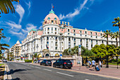 Das berühmte Hotel Negresco in Nizza, Alpes Maritimes, Côte d'Azur, Französische Riviera, Provence, Frankreich, Mittelmeer, Europa