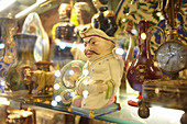 Male porcelain figure in antique shop in the Grand Bazaar, Capali Carsi, in Istanbul, Turkey