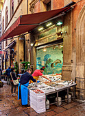 Street food market, Bologna, Emilia-Romagna, Italy, Europe