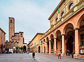 Bologna Municipal Theater and Padri Agostiniani Convent, Piazza Giuseppe Verdi, Bologna, Emilia-Romagna, Italy, Europe
