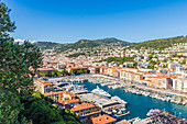 Port Lympia, Nizza, Alpes Maritimes, Côte d'Azur, Provence, französische Riviera, Frankreich, Mittelmeer, Europa