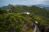A view of Langkawi sky bridge, Malaysia, Southeast Asia, Asia