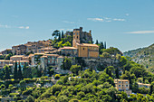 Das mittelalterliche Dorf Eze, Alpes-Maritimes, Provence-Alpes-Côte d'Azur, französische Riviera, Frankreich, Europa