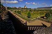 France, Indre et Loire, Loire Valley listed as Word Heritage by UNESCO, castle and gardens of Villandry, built in XVI century, in Renaissance style