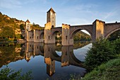 France, Lot, Bas-Quercy, Cahors, XIVth century Valentre bridge