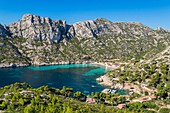France, Bouches du Rhone, Marseille, the Calanques National Park, the Sormiou cove